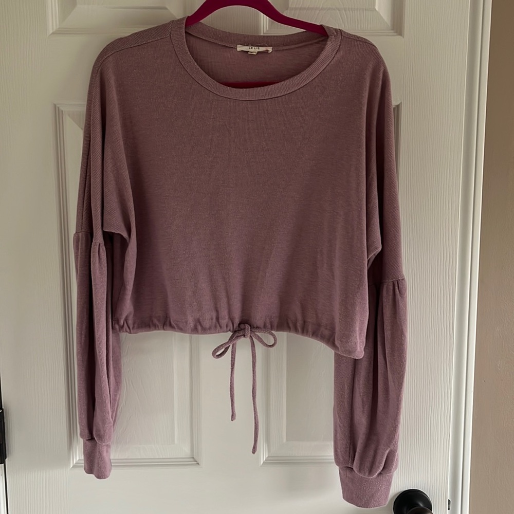 Cropped Drop Shoulder Sweater